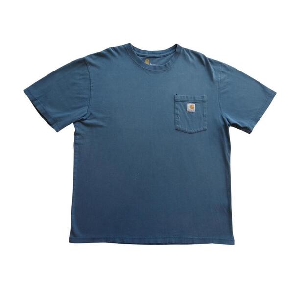 Carhartt Short Sleeve Pocket T-Shirt - Classic Blue - Picture 1 of 8